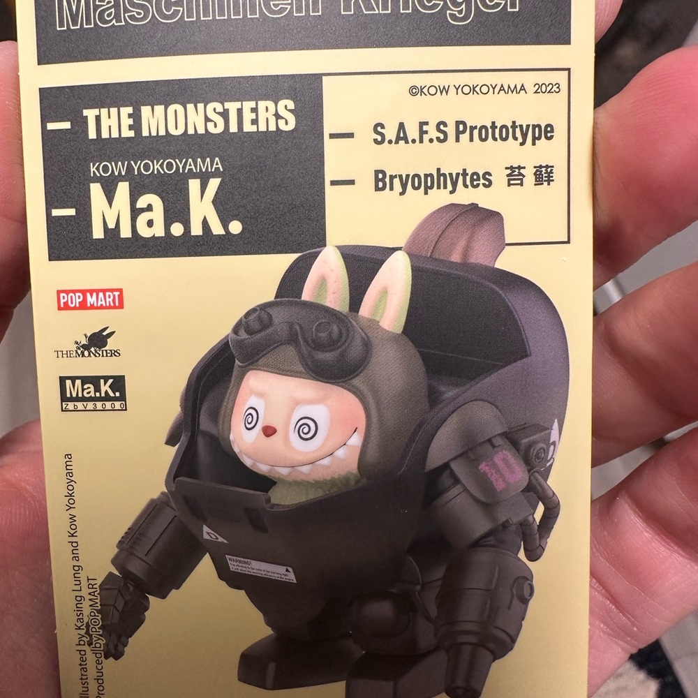 PopMart Labubu The Monsters Kow Yokoyama Maschinen Krieger Bryophytes Figure